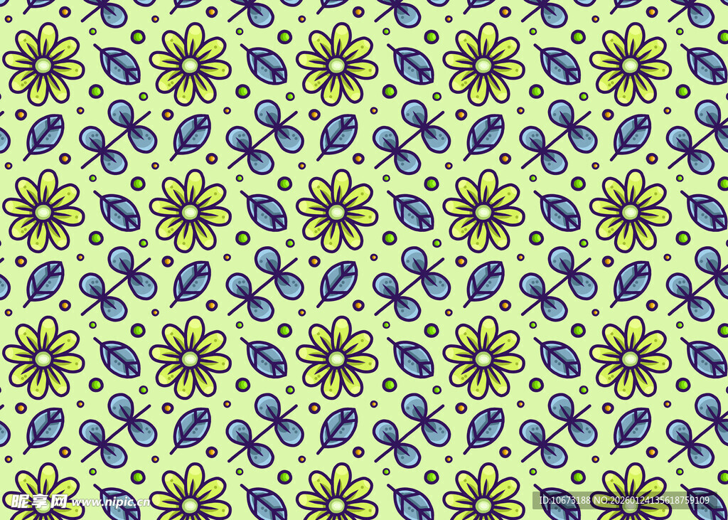 花卉图案背景纹理设计