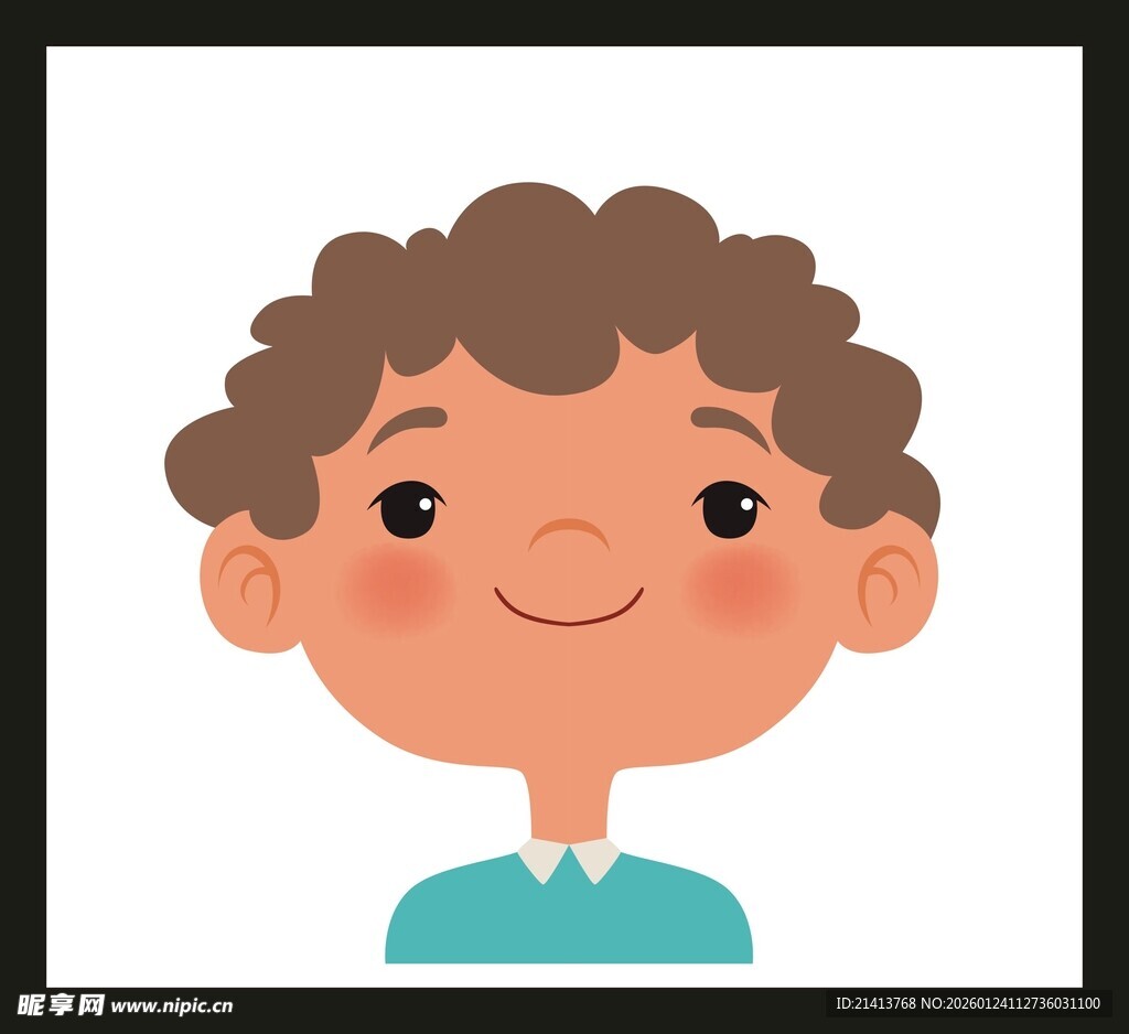 微笑小男孩头像