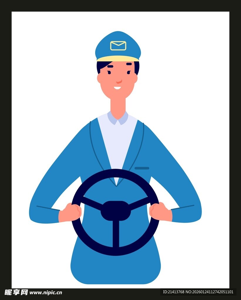 女驾驶员手握方向盘形象