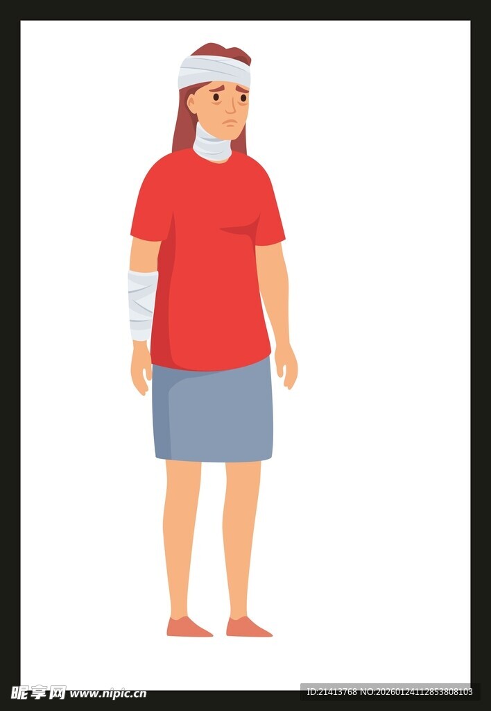 戴圣诞帽的红衣人物