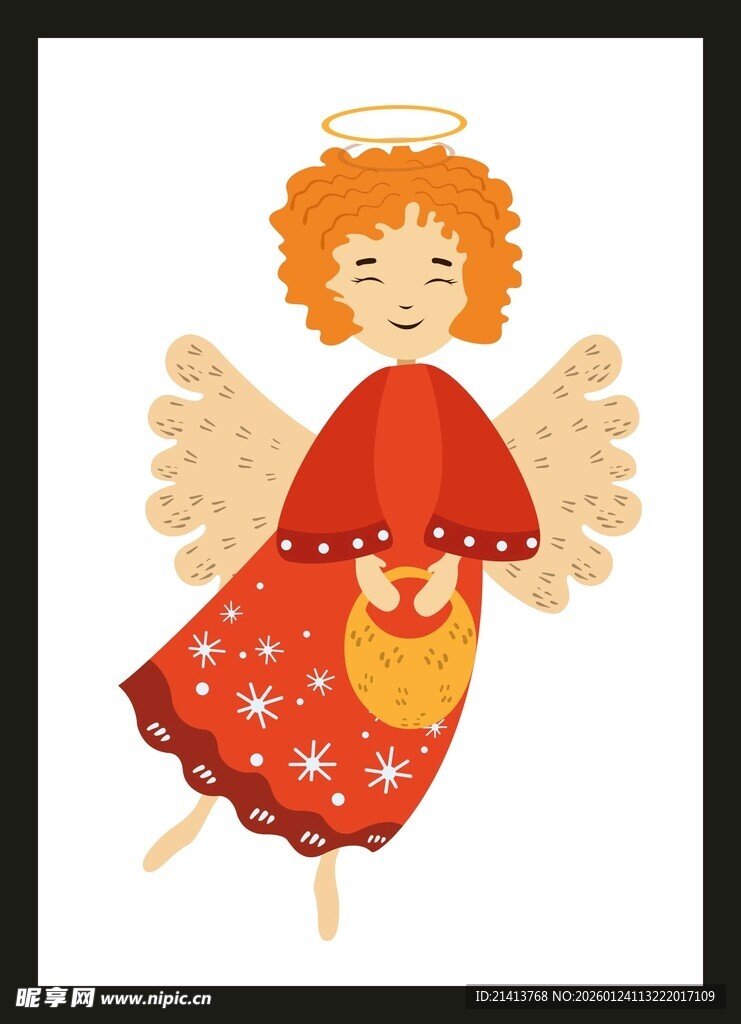 可爱小天使插画