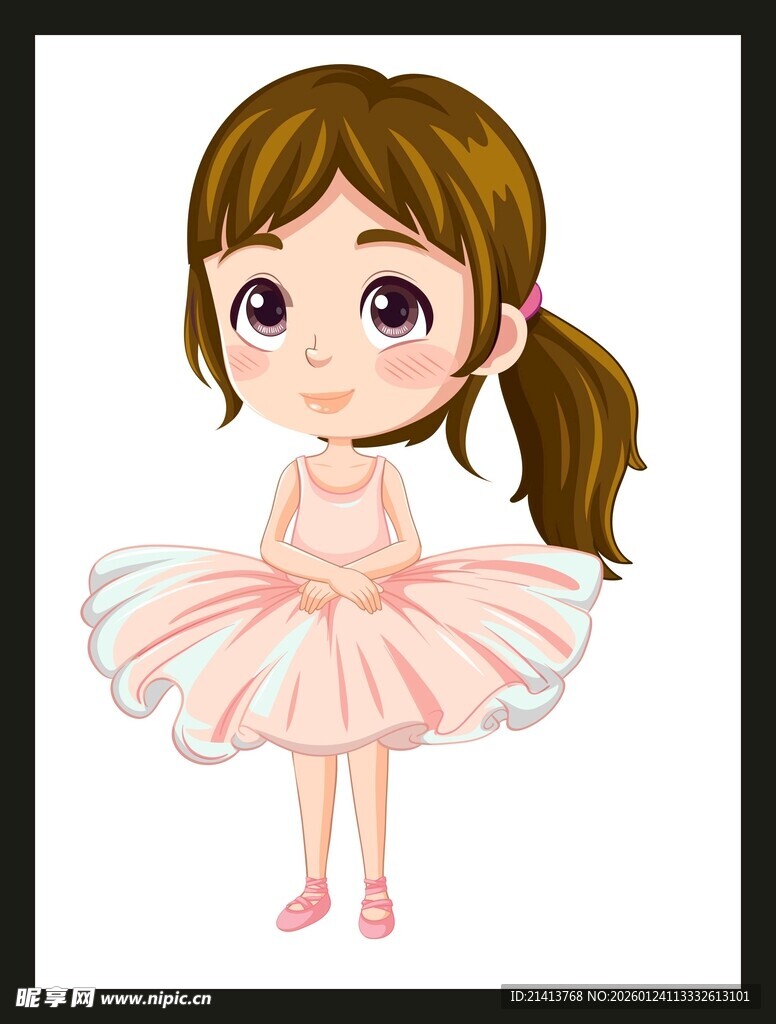 可爱芭蕾女孩