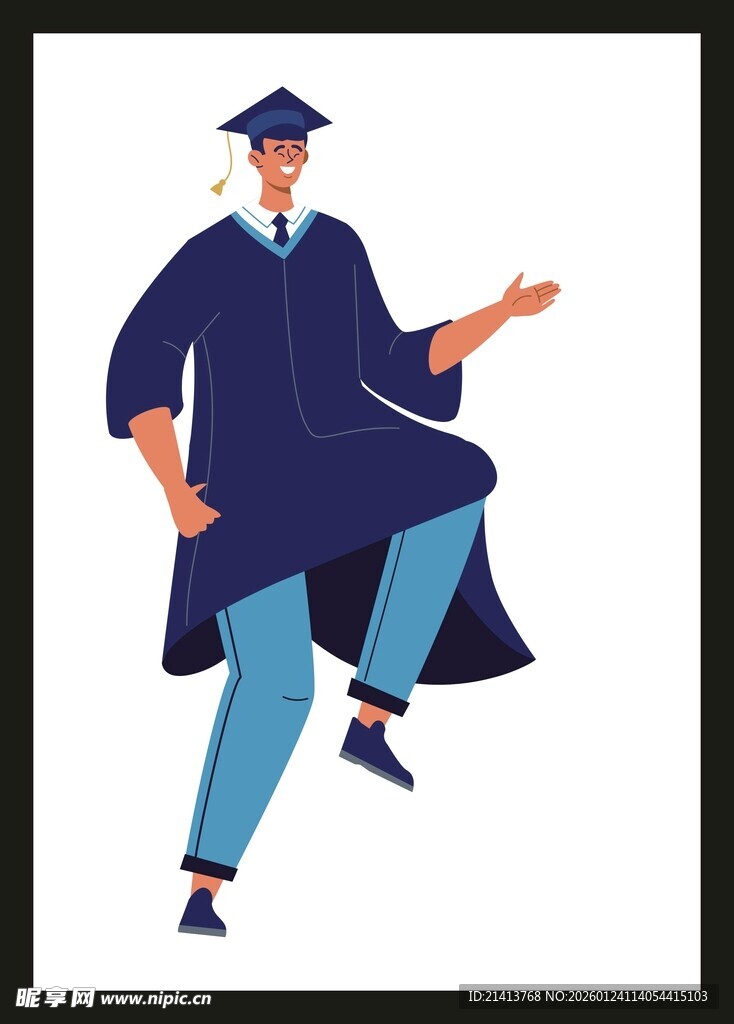 身着长袍的优雅舞者