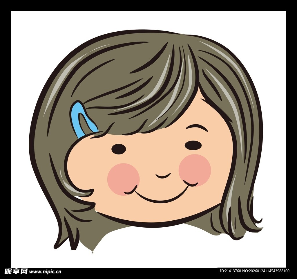 可爱卡通女孩头像