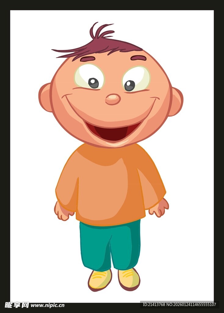 可爱卡通小男孩形象