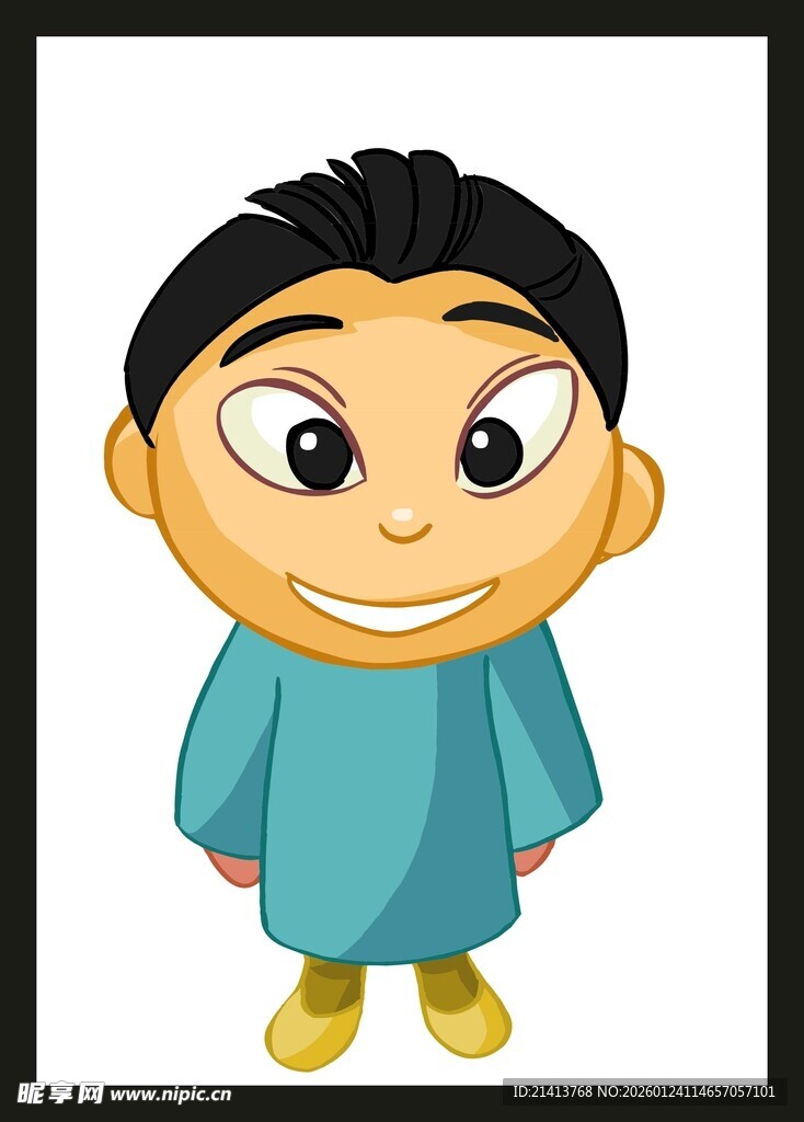 可爱卡通小男孩形象