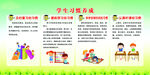 学生习惯养成展板