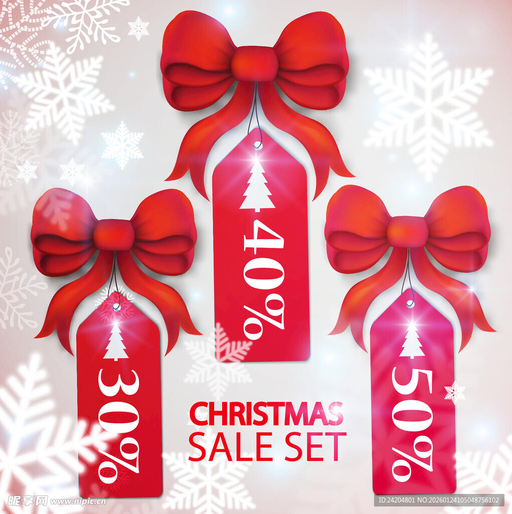 圣诞促销标签套装