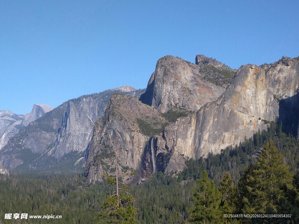 壮丽山峦与葱郁林木景观