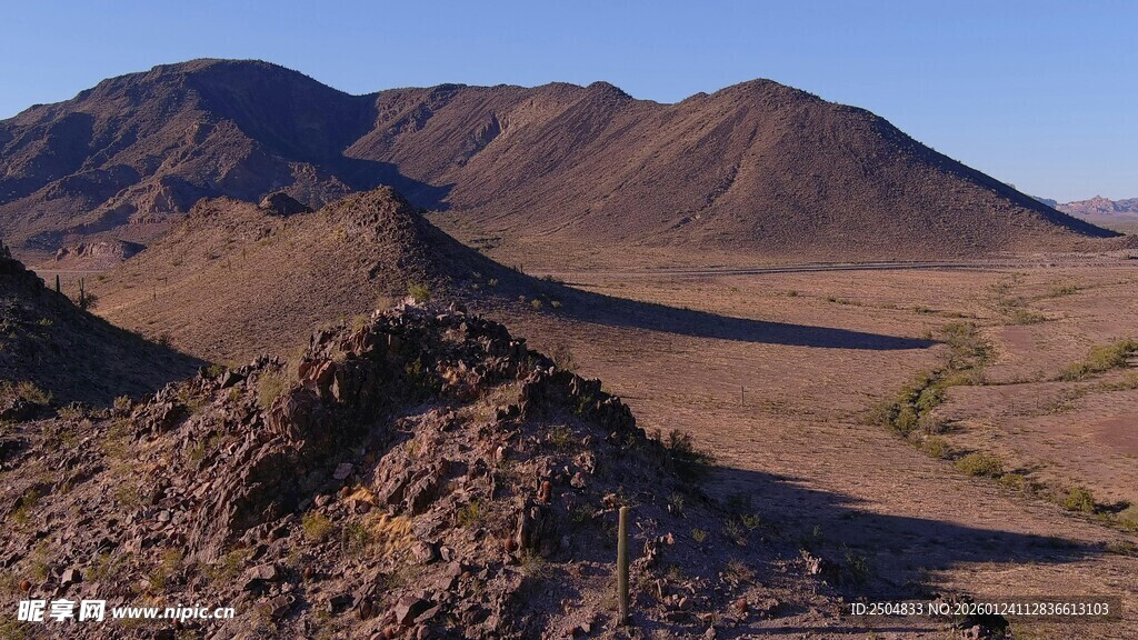 壮丽 漠山脉景观