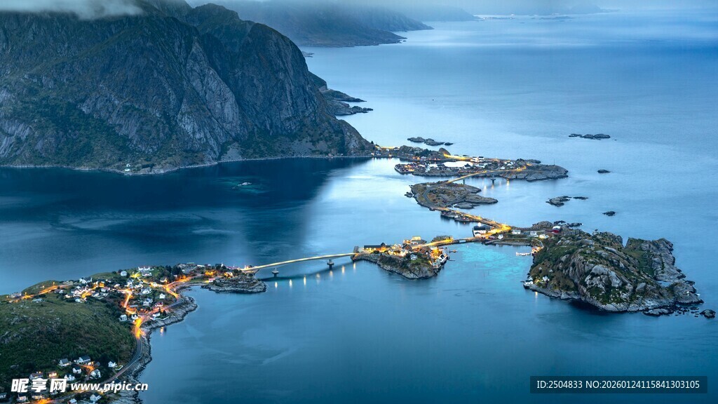 壮丽海岛海景风光