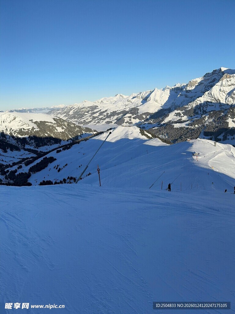 雪山美景 滑雪者的梦幻之地