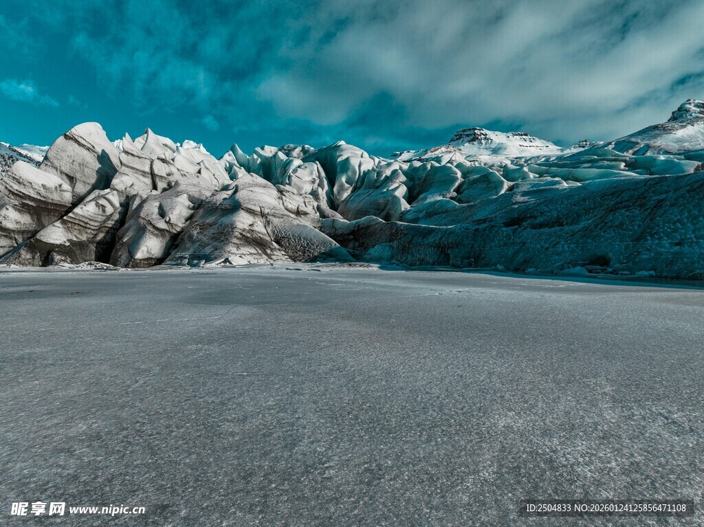 冰川景观 冰雪覆盖的壮丽世界