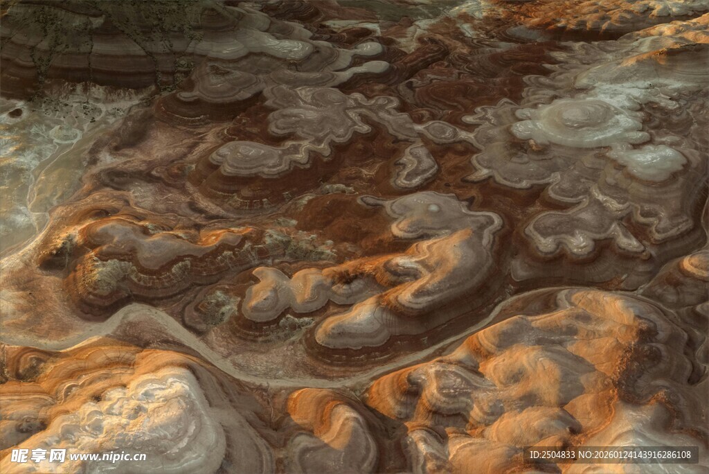 独特纹理的大地景观