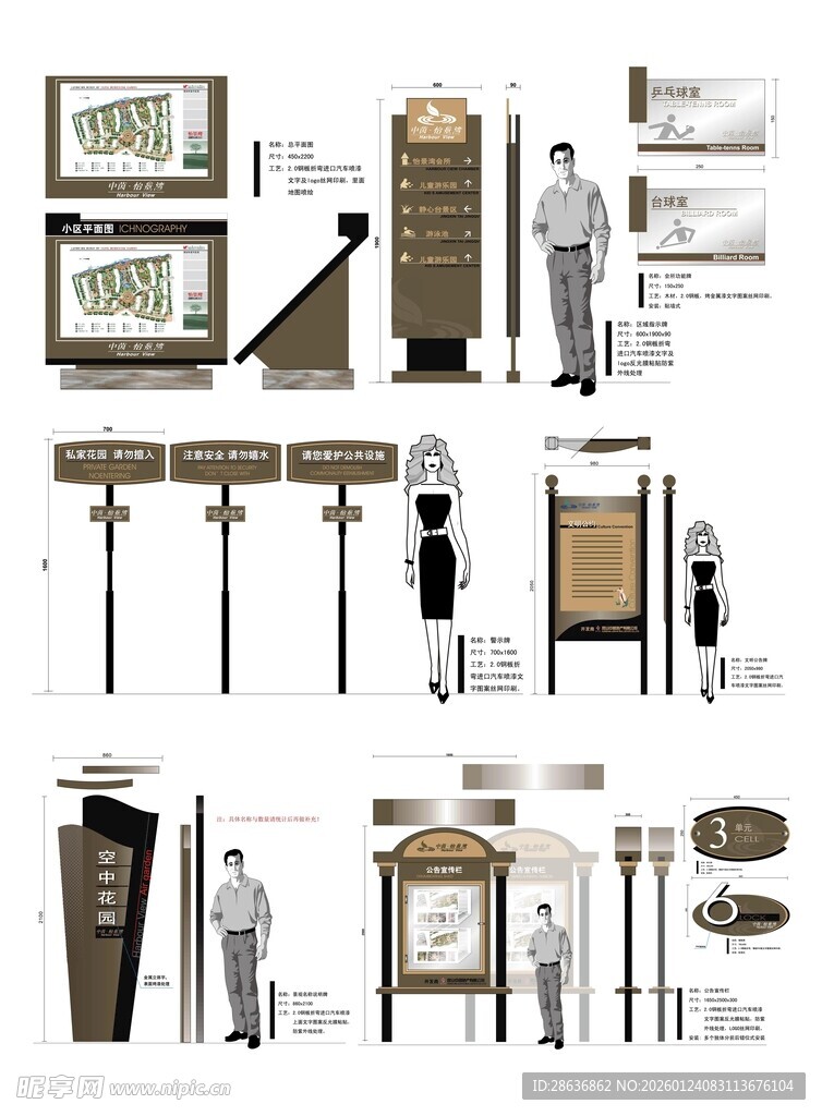 导视系统指示牌