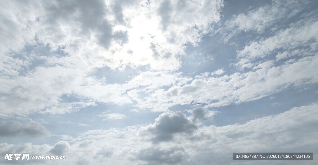 蓝天白云间的梦幻天空