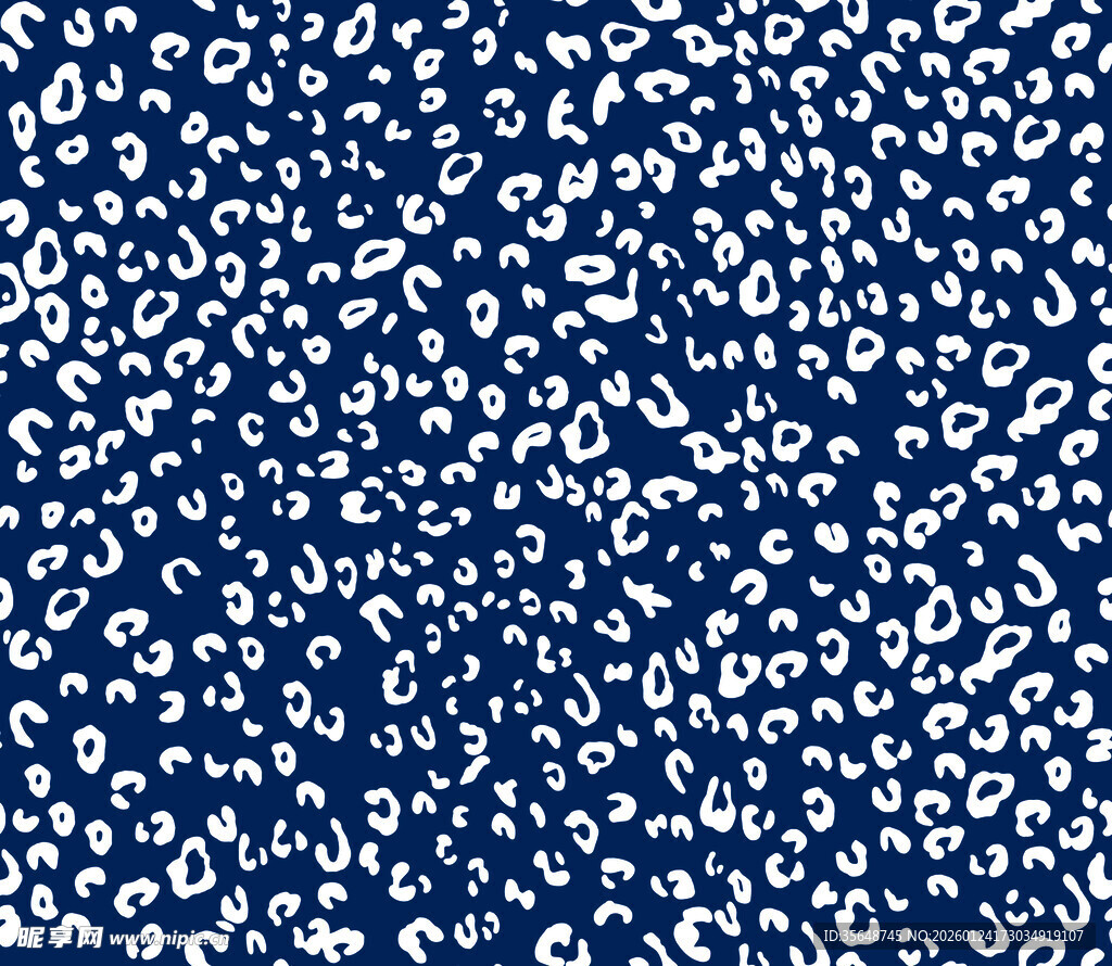 蓝底白点抽象图案纹理