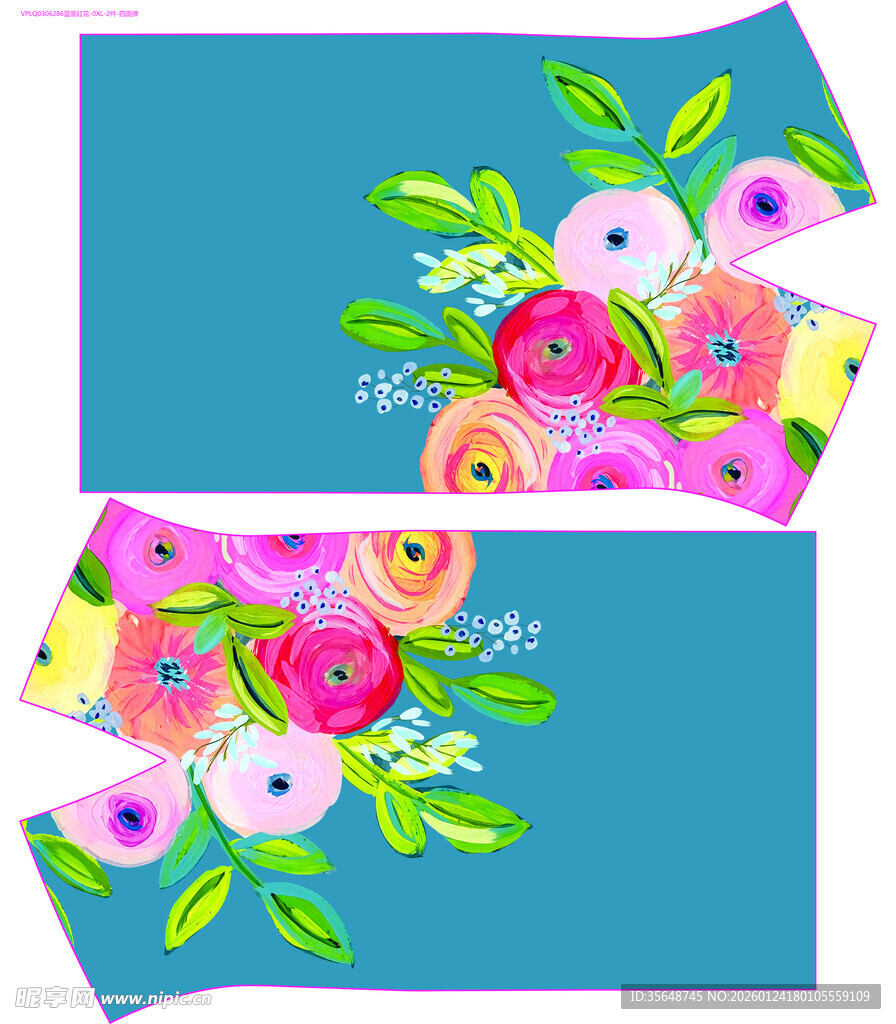 花卉图案装饰画设计