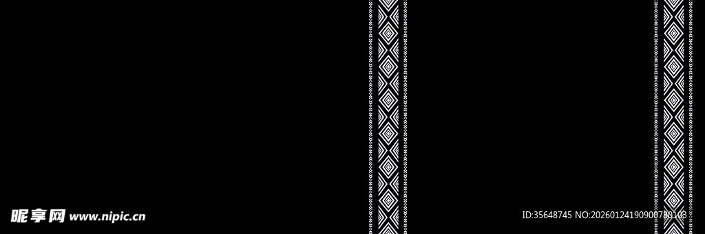 黑色背景上的双条亮线