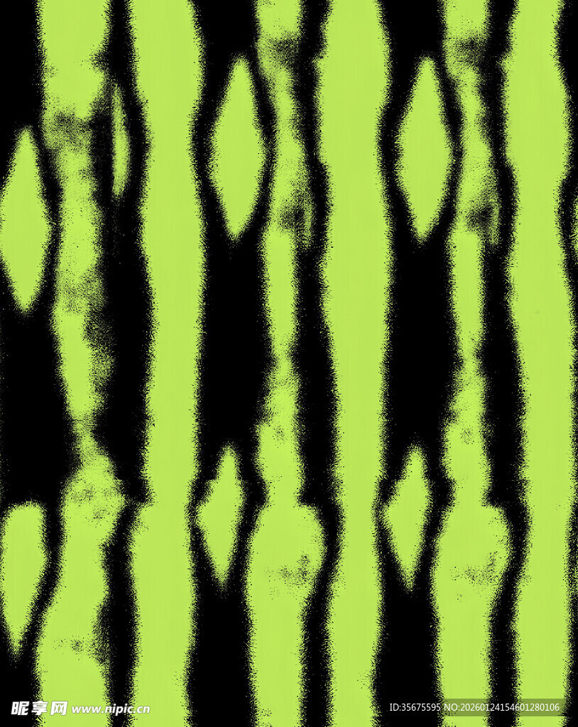 荧光黄绿黑条纹纹理图案