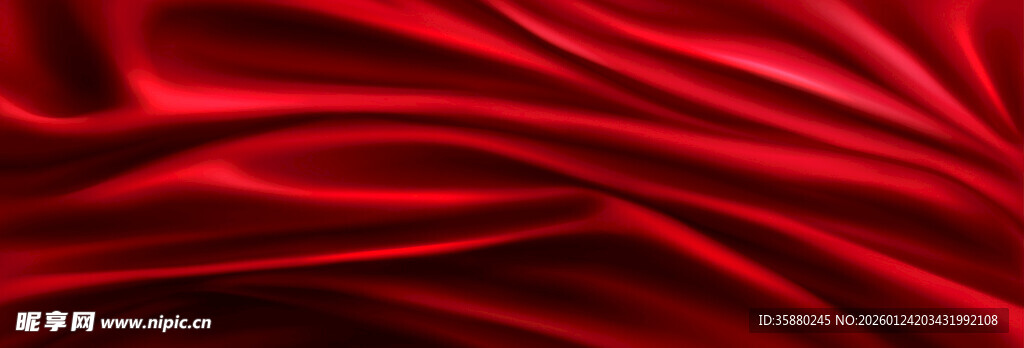 红色绸缎背景