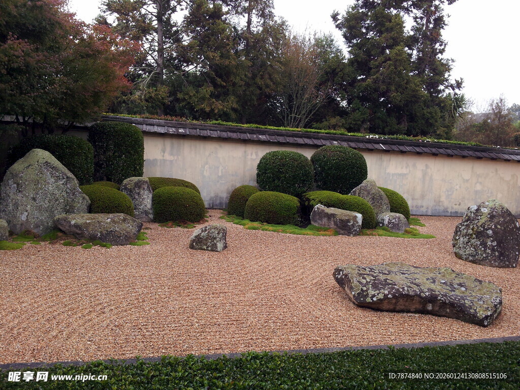 日式枯山水庭院景观