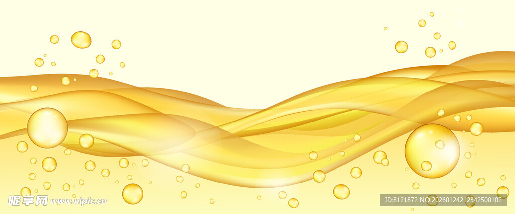 金色水花气泡