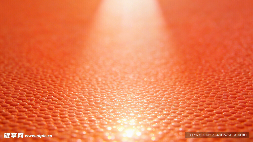 橙色皮革纹理特写