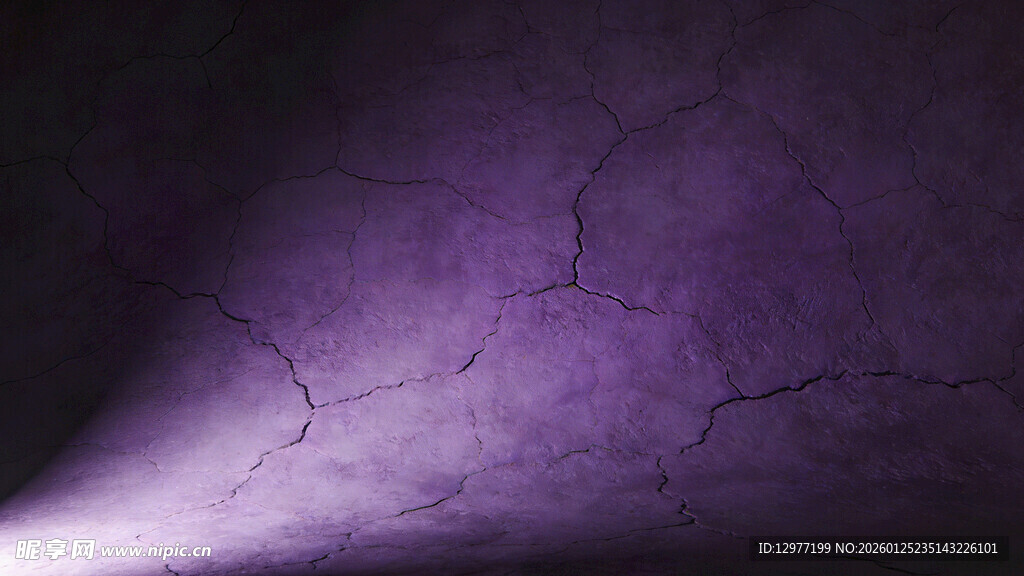 紫色裂纹背景纹理效果