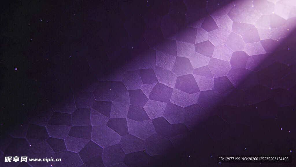 紫色蜂窝纹理光束背景