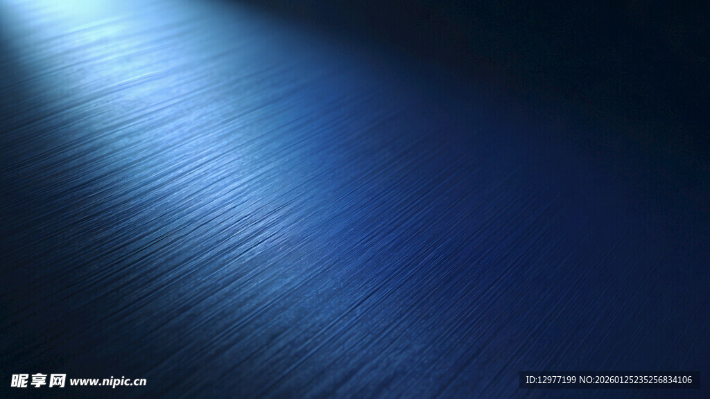 蓝色金属质感光线背景图