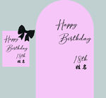 粉色生日周岁设计