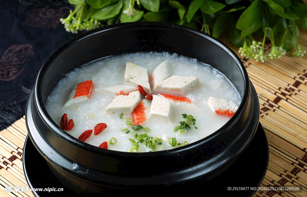 营养美味的海鲜豆腐粥