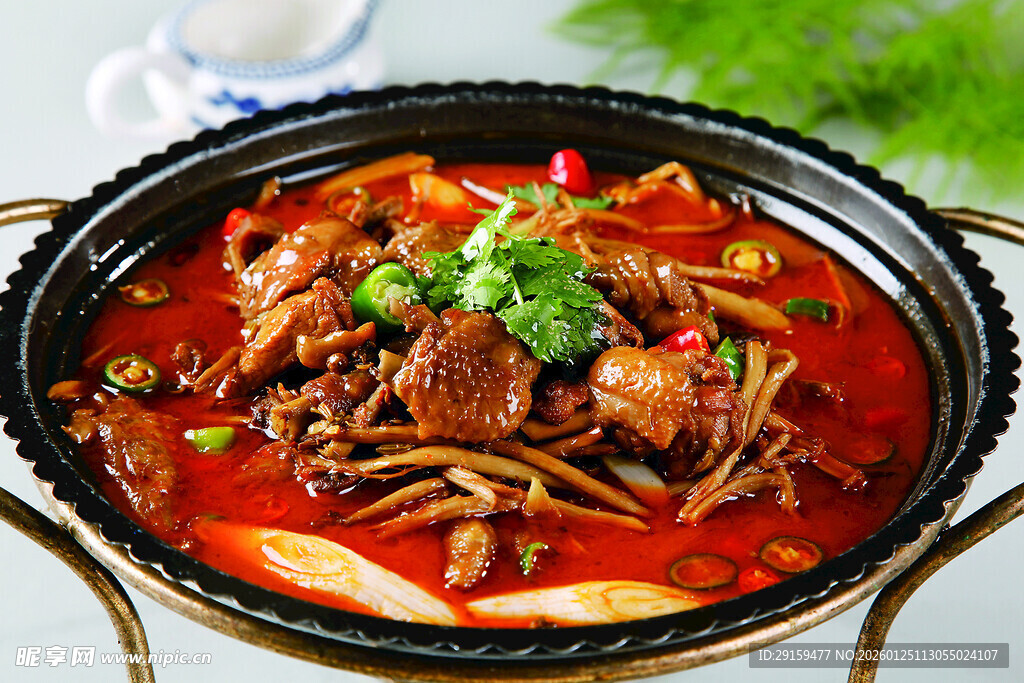 香辣美味牛肉干锅