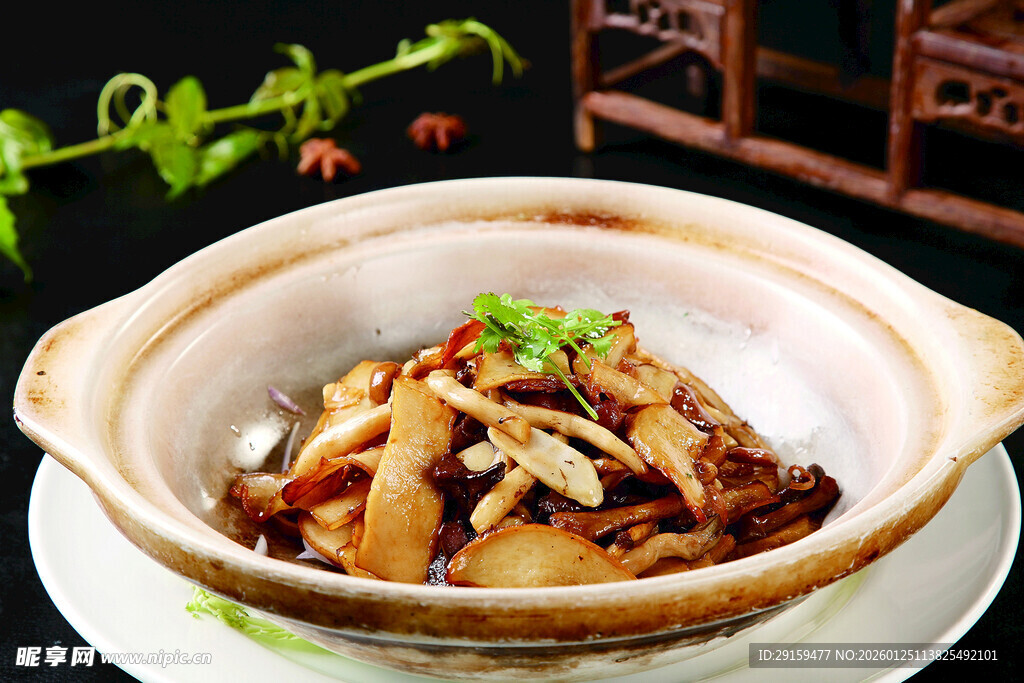 砂锅美味菌菇煲