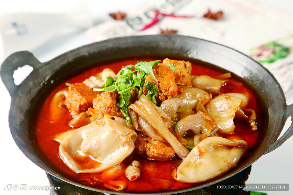 美味红烧鸡块火锅