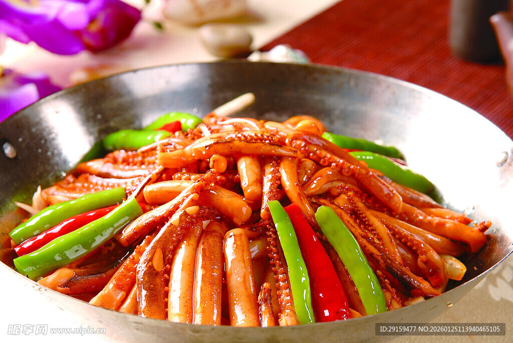 香辣干锅鱿鱼须