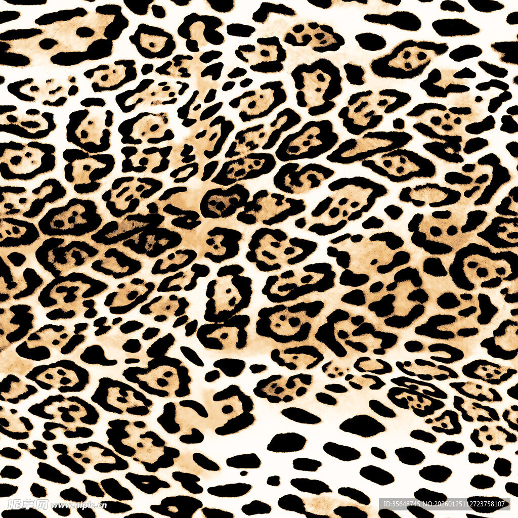 豹纹图案纹理背景