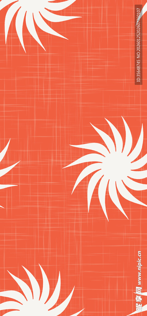 橙色底白色星形图案纹理