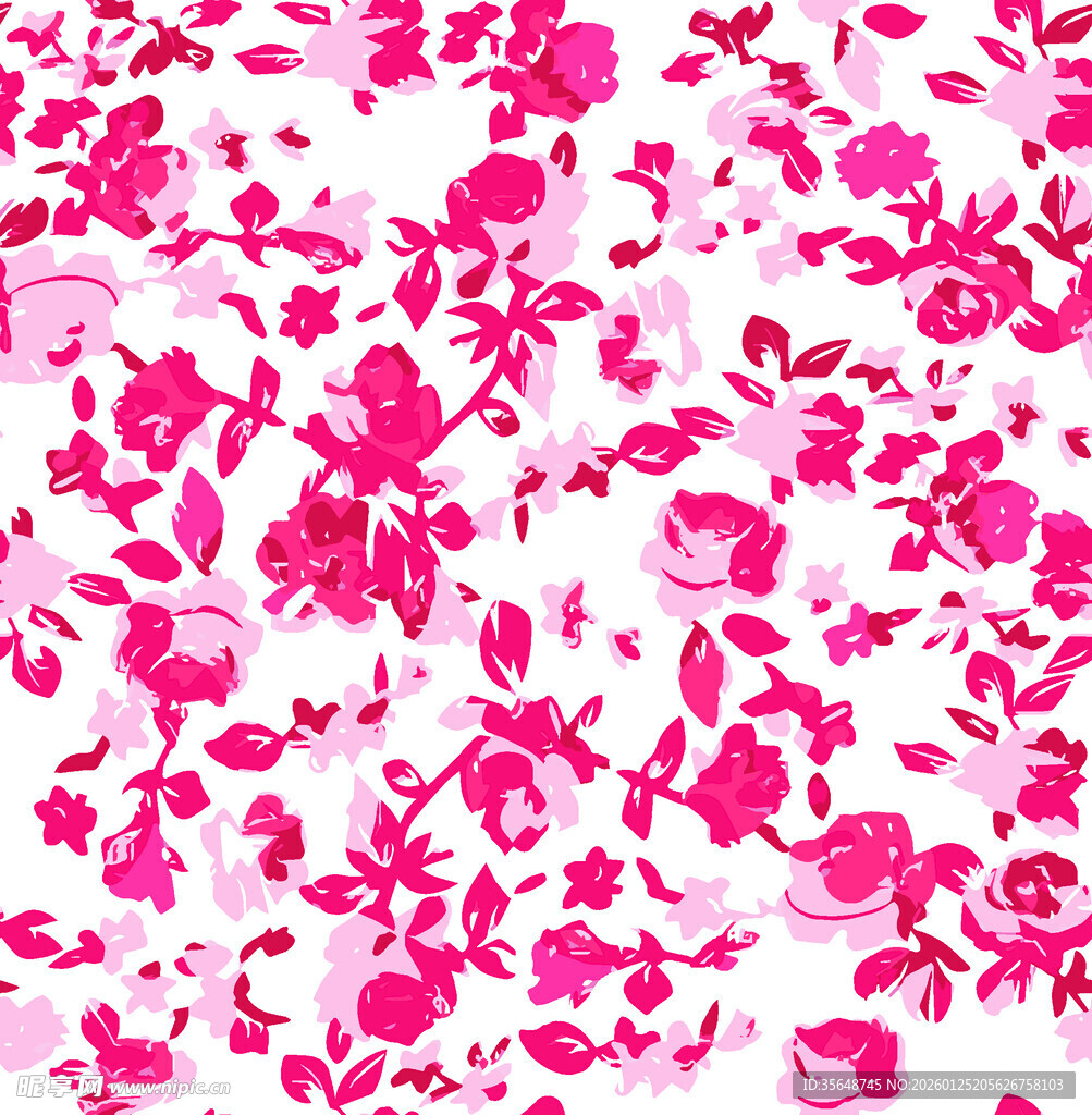粉色花卉图案背景
