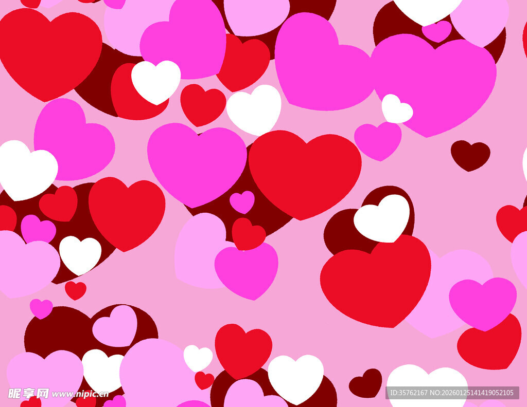 浪漫爱心背景图
