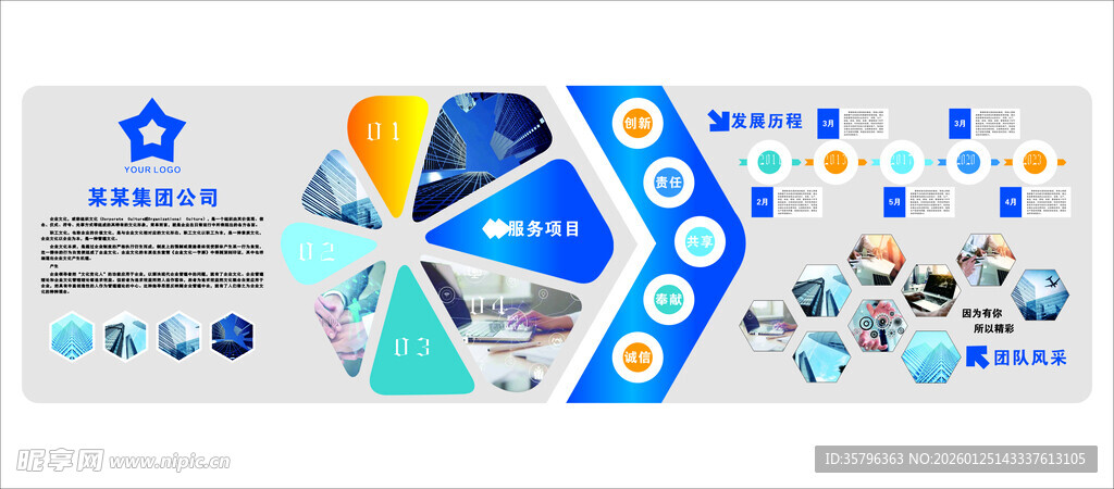 科技数据展示模板