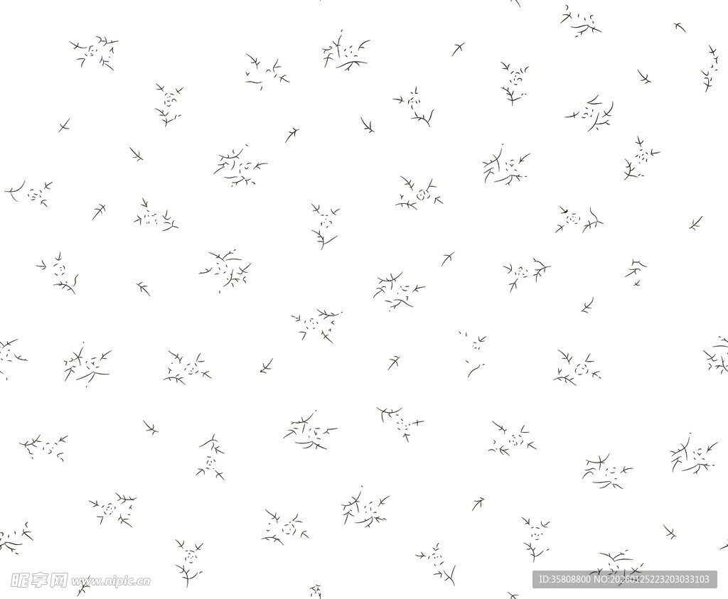 简约白色飞鸟图案背景