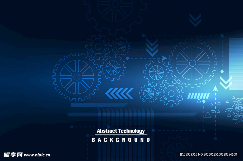 科技感蓝色数据背景画面
