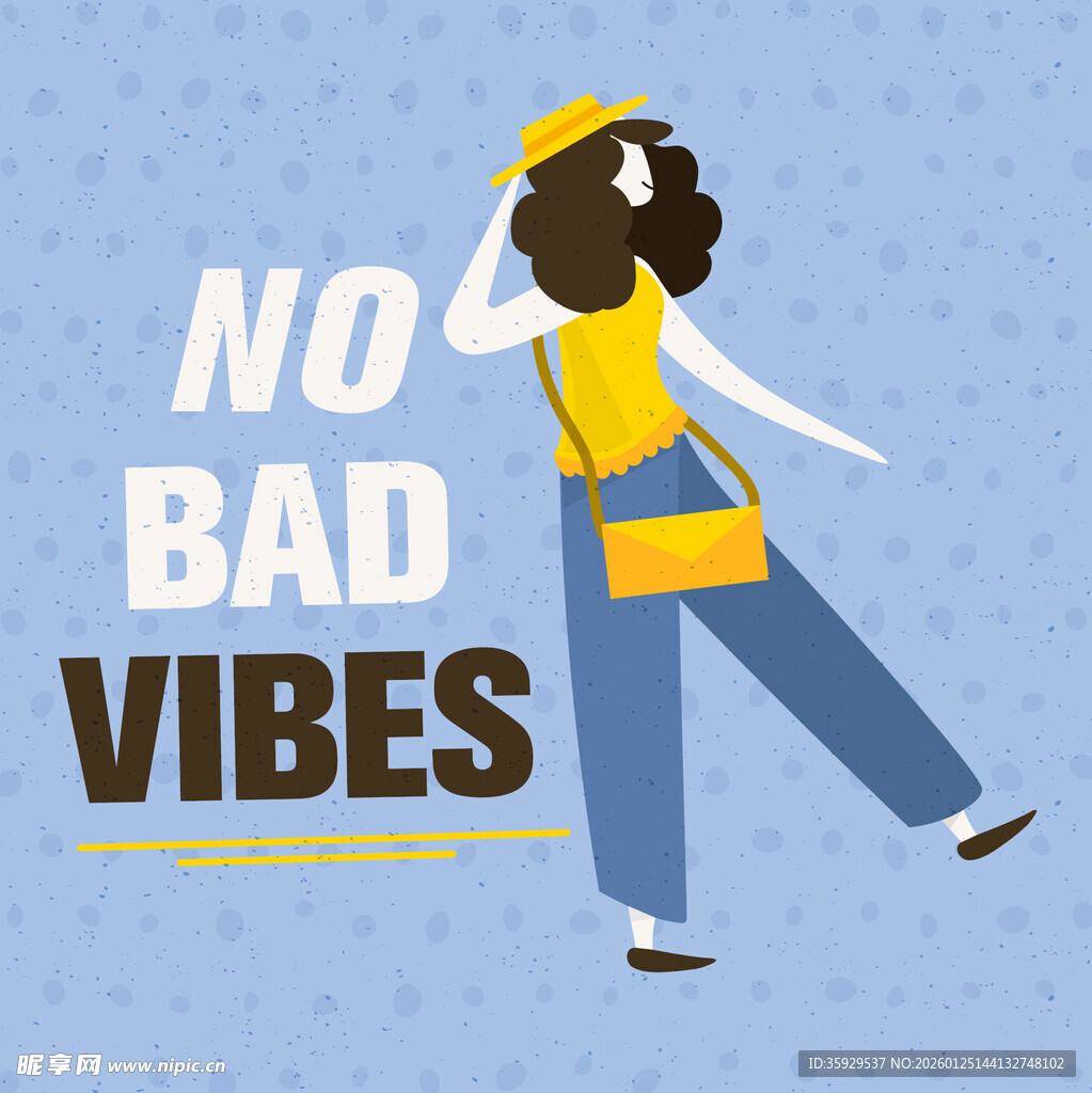 时尚女孩传递积极态度