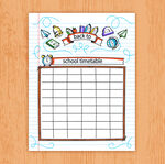 儿童阅读记录表格模板