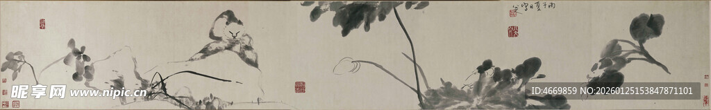 水墨花鸟图