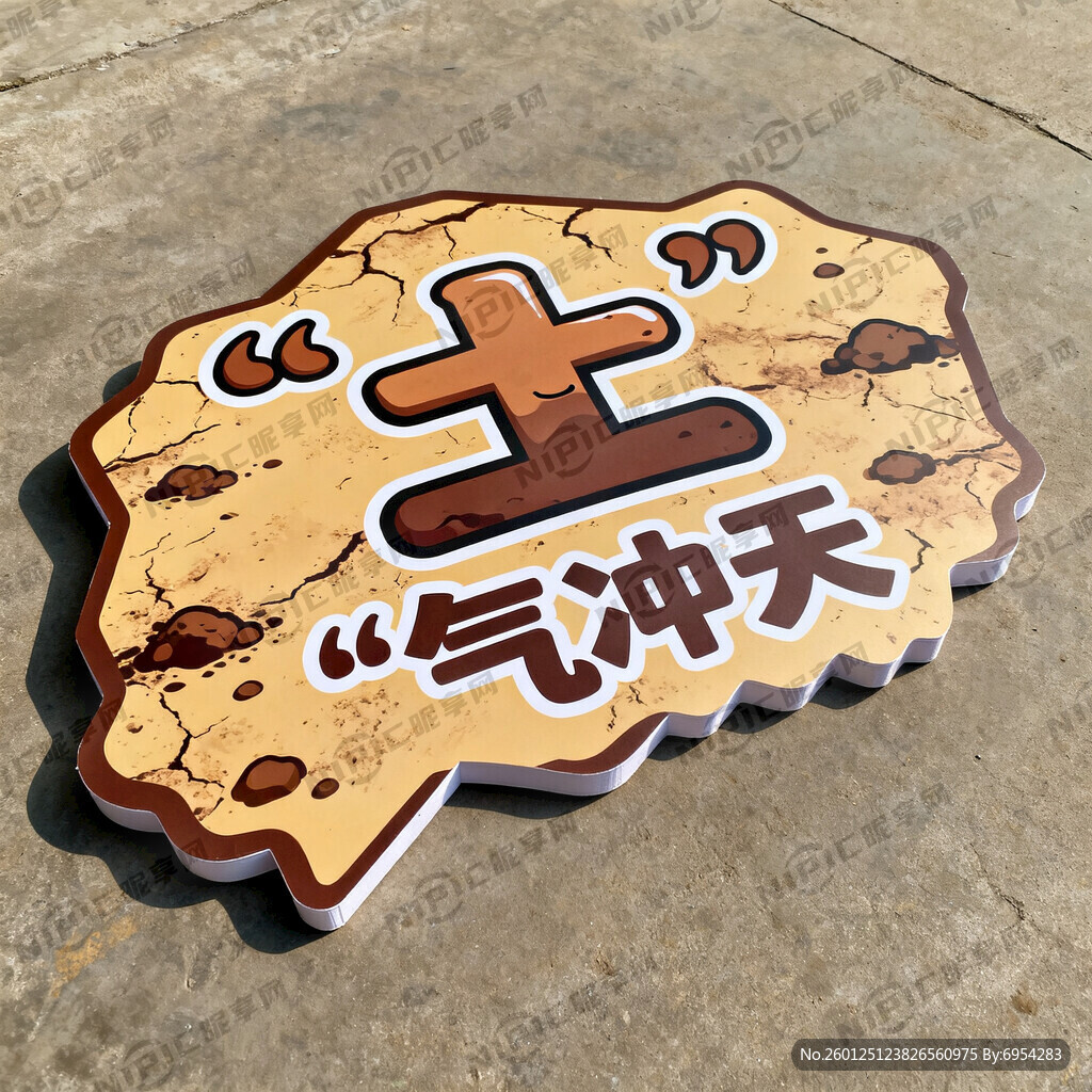 “土”气冲天异形KT板