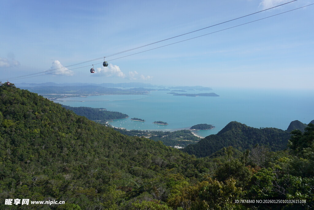 高空缆车俯瞰山海美景