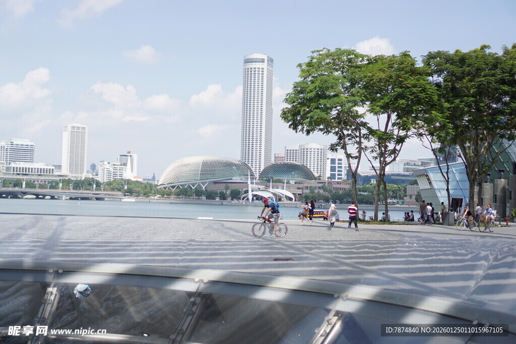 新加坡城市滨水风光